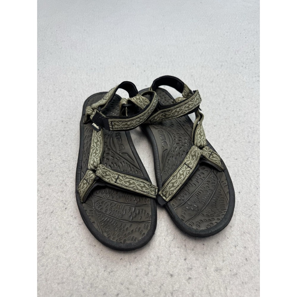 Teva Sandals Womens Size 10 EU 41 Green Nylon Strappy Adjustable Outdoor Hiking